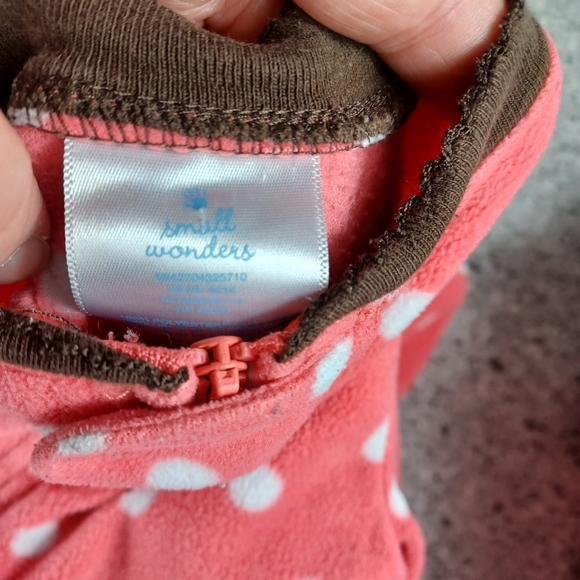 Bundle Fleece Footie Pajamas Baby Girls 6-9 Months Sleep Sack - Picture 8 of 11